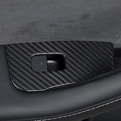 Model 3 / Y Window & Door Switch Covers - Carbon Fiber Interior Mods（Left & Right Hand） - Tesery Official Store