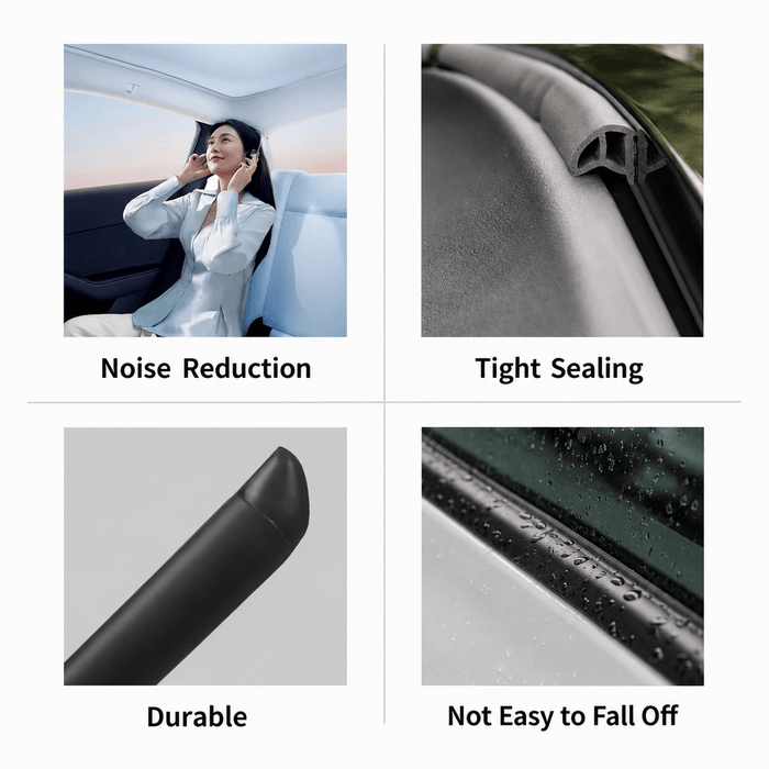 Dual - Channel Soundproofing Seal Strip Noise Reduction for Tesla Model Y & Model 3 - Tesery Official Store
