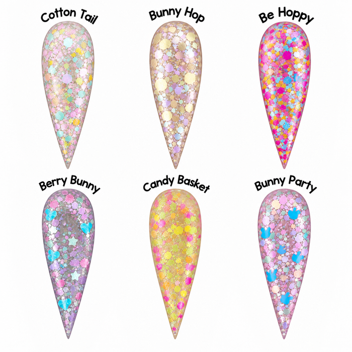 Easter Pastel Glitter Acrylic Nail Powder – Peep This | Drip Lab