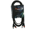 EXTREME 2R2R3 CAVO DOPPIO 2 RCA MASCHIO / 2 RCA MASCHIO 3 M CAVO AUDIO DI SEGNALE SCHERMATO - TechSoundSystem.com