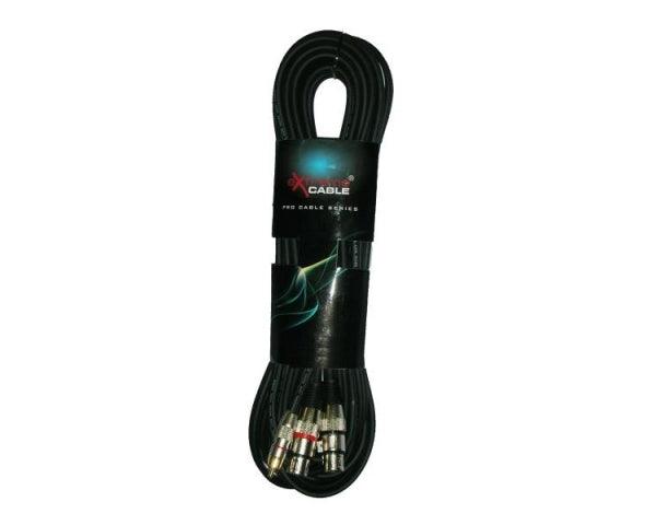 EXTREME 2R2X5PRO 2 RCA MASCHIO - 2 XLR MASCHIO CAVO AUDIO DI SEGNALE SCHERMATO 5 MT. - TechSoundSystem.com