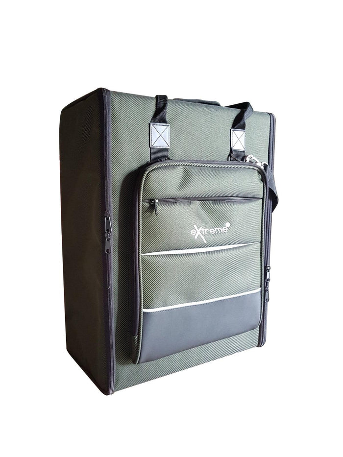 EXTREME BAG 702RK BORSA RIGIDA IMBOTTITA 2 UNITA' RACK MANIGLIA + TRACOLLA + TASCA FRONTALE CHIUSURA A ZIP - TechSoundSystem.com