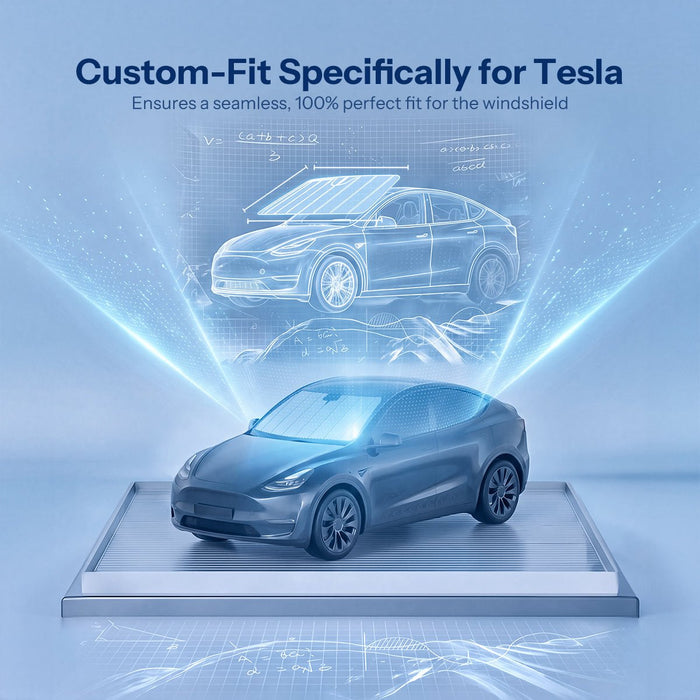 Foldable Front Windshield Sunshade for Model 3 & Model Y - Tesery Official Store