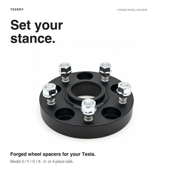 Forged Wheel Spacer for Tesla Model 3/Y/X/S (a set 4pcs) - Tesery Official Store