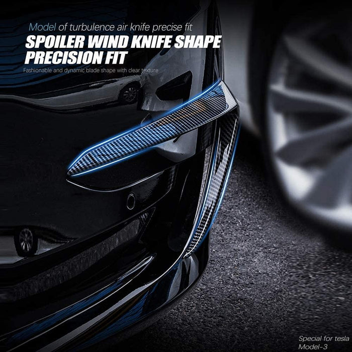 Front Fog Light Trim Cover Eyebrow Spoiler for Tesla Model 3 2017-2023.10 - Tesery Official Store