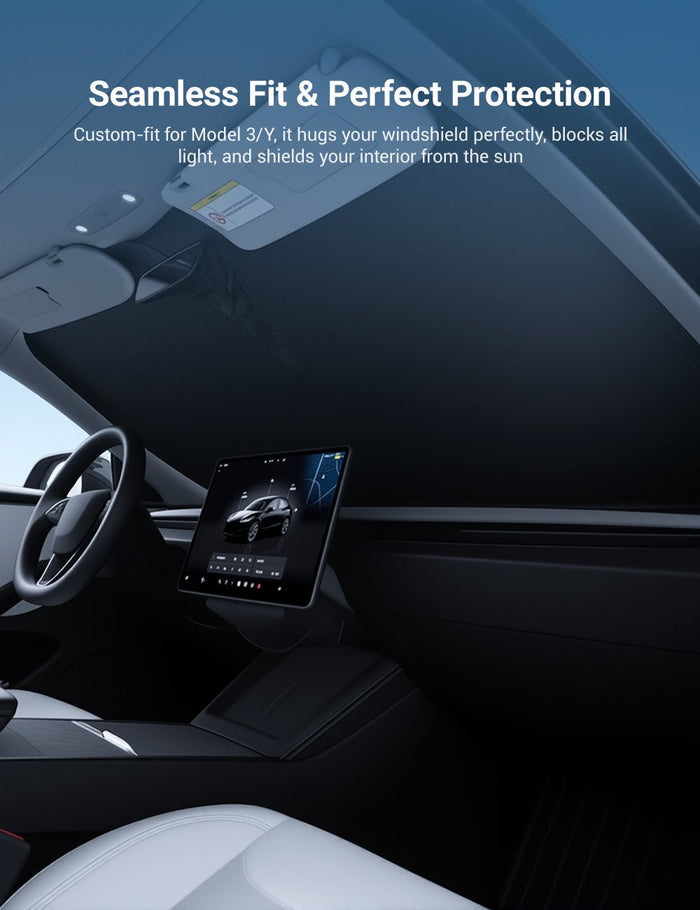 Front Windshield Sunshade for Tesla Model 3 / New Model Y - Tesery Official Store