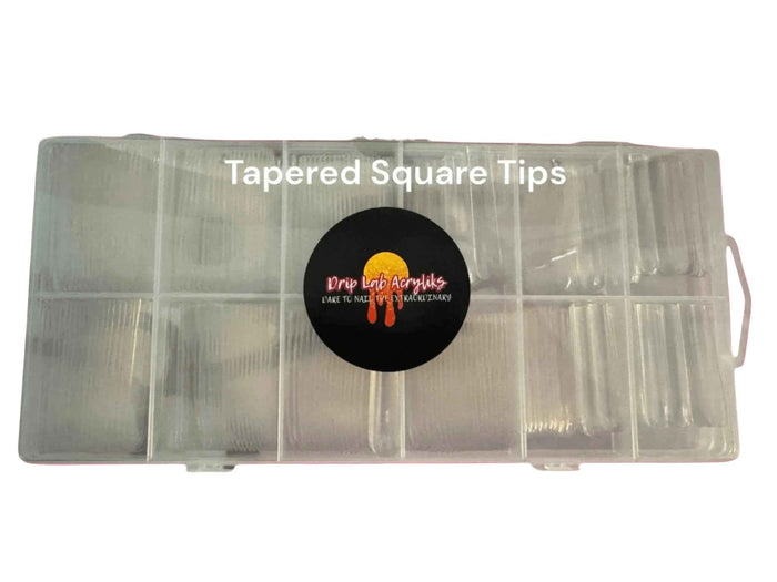 Full Cover Tapered Square 3 XL No C-Curve Tips Nail Products