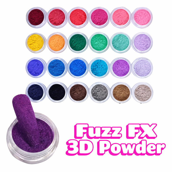 Fuzz FX Nail Powder – 24-Color Textured Nail Art Collection - Drip Lab Nail Co.