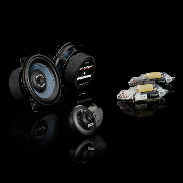 GLADEN M 100-G2 altoparlanti per auto Kit 2 vie da 100mm, 2 x 95/65 Watt  3 Ohm