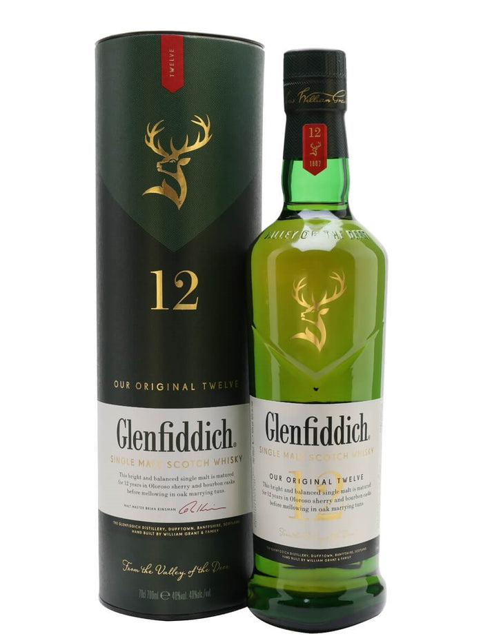 Glenfiddich  Single Malt Scotch Whiskey 12 Years - 750ML