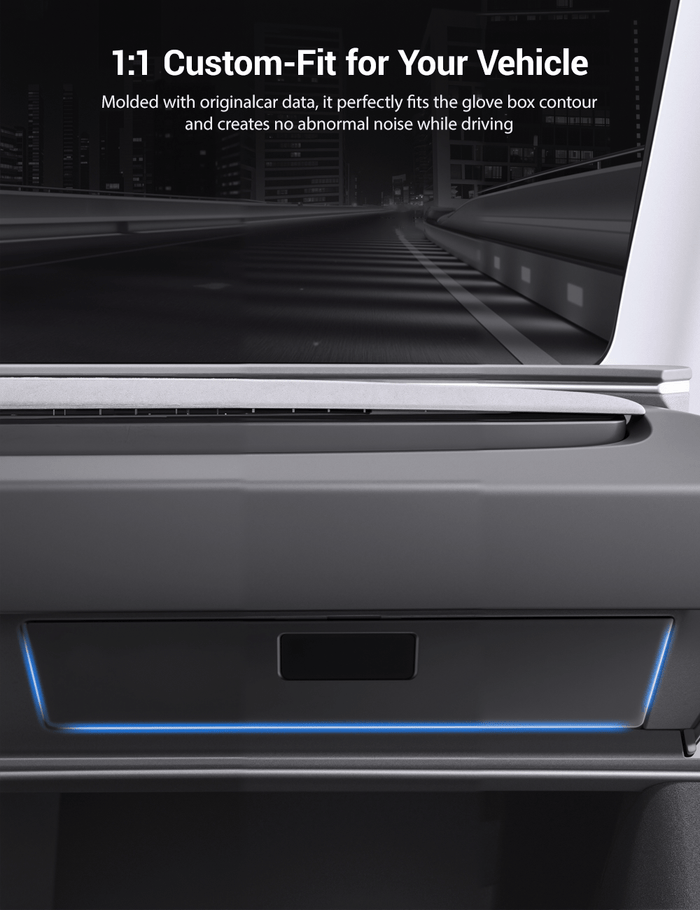 Glove Box Organizer for Tesla Model 3 Highland & Model Y Juniper - Tesery Official Store