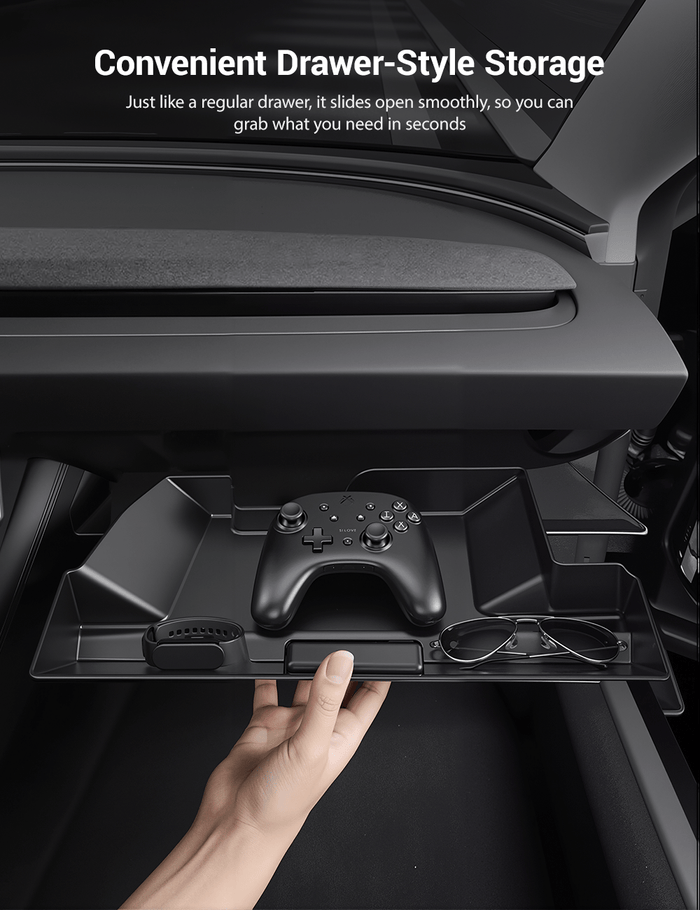Glove Box Organizer for Tesla Model 3 Highland & Model Y Juniper - Tesery Official Store