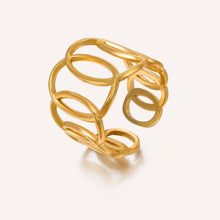 Gold Link Ring - Drip Lab Nail Co.