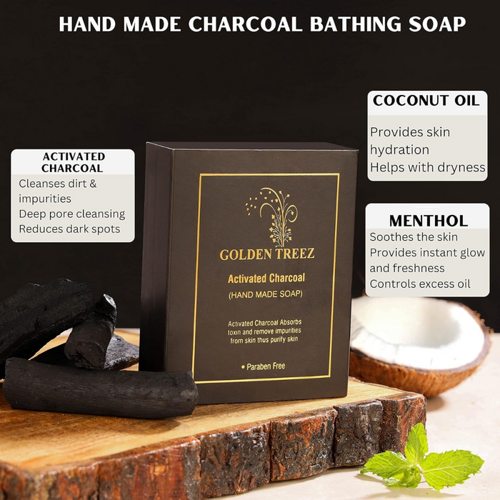 Golden Treez Natural Organic Bath Soap Bar - Moisturizing, Soothing, Aromatic Bar Soap