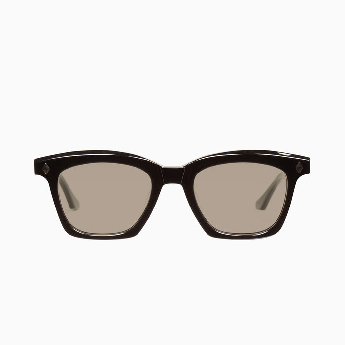 Gloss Black w. Silver Metal Trim / Light Brown Lens