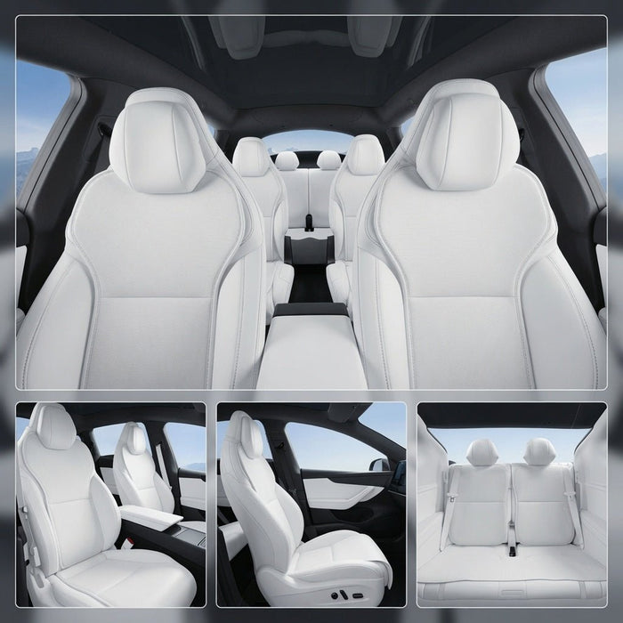 Ice Silk Ventilated Seat Covers for Model YL 6-Seater (11PCS) - Tesery Official Store