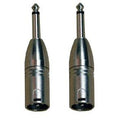 KARMA CA 8230 Coppia adattatori audio 2x XLR m/Jack 6,3mm mono - TechSoundSystem.com