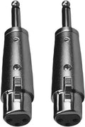 KARMA CA 8231 Coppia adattatori audio 2x XLR f/Jack 6,3mm mono - TechSoundSystem.com