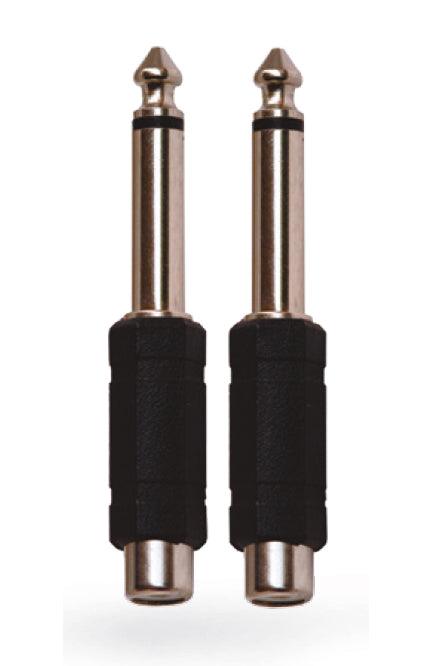 KARMA CA 8245 Coppia adattatori audio Jack 6,3mm mono/ RCA femmina - TechSoundSystem.com
