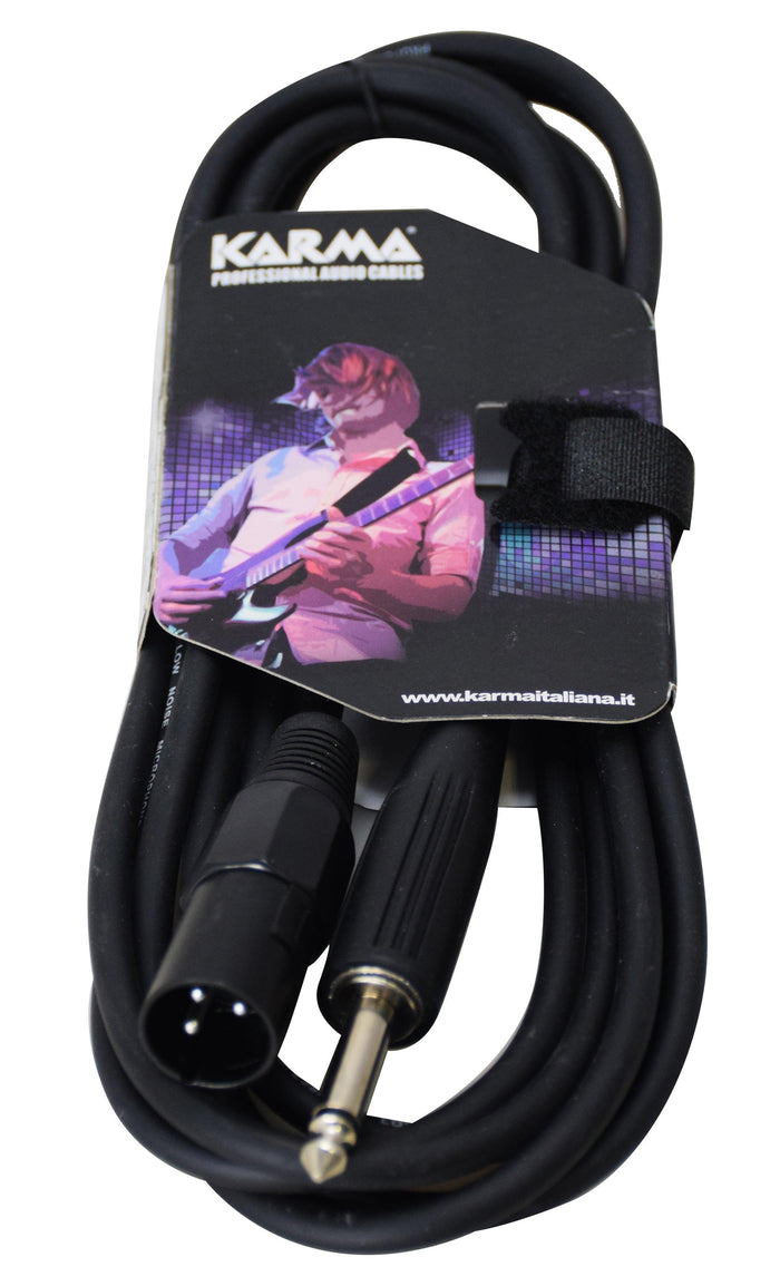 KARMA CA 8257M Cavo audio Jack 6,3 - XLR M - 3mt - TechSoundSystem.com