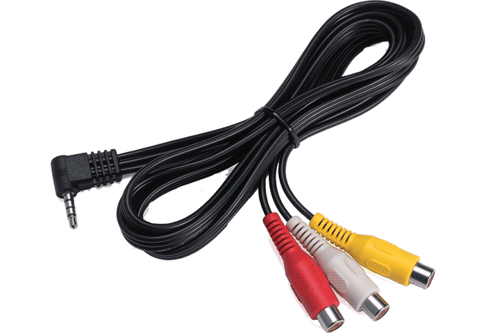Kenwood CA-C3AV Cavo audio/video adattatore da Mini-Jack a RCA - TechSoundSystem.com