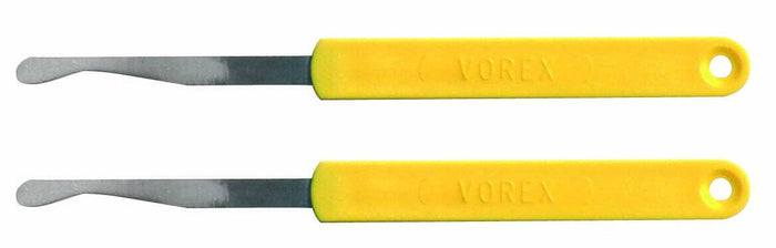 Lame de boulanger inox boule manche jaune - 2 pièces