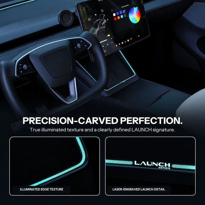 Laser-Carved Ambient Light for Model Y Juniper / YL Wireless Charging Port | TESERY - Tesery Official Store
