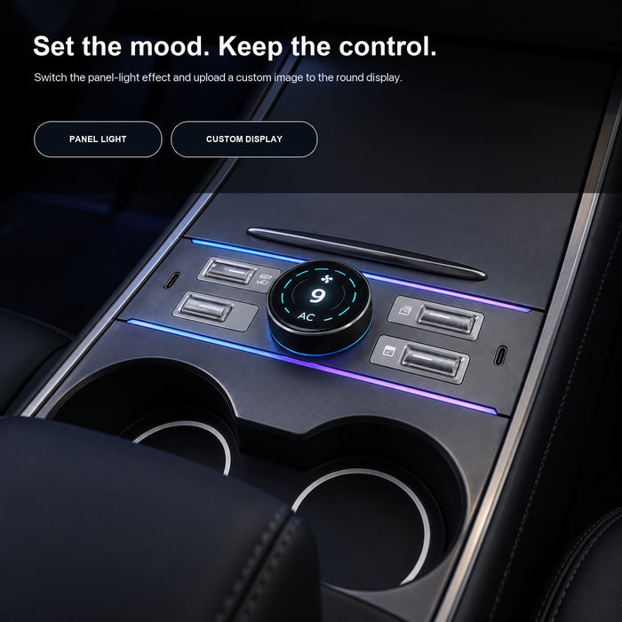 LCD Rotary Control Dock for Tesla Model 3 & Model Y - Tesery Official Store