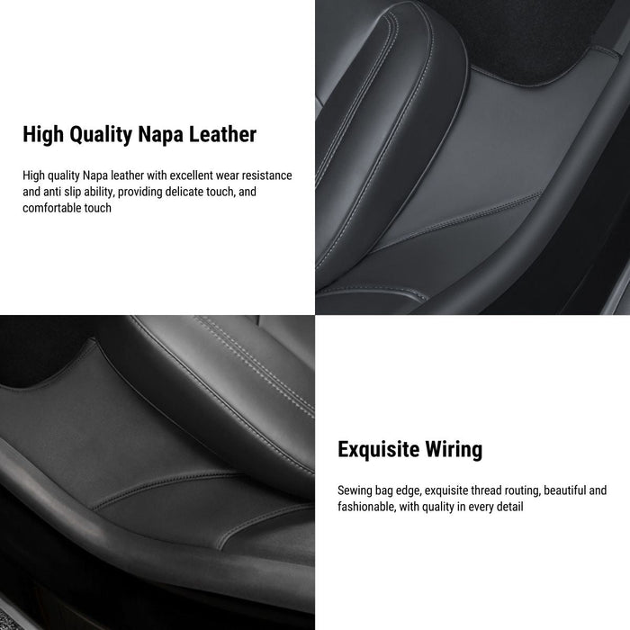 Leather Rear Door Sill Protector for Tesla Model Y 2020-2023 - Tesery Official Store