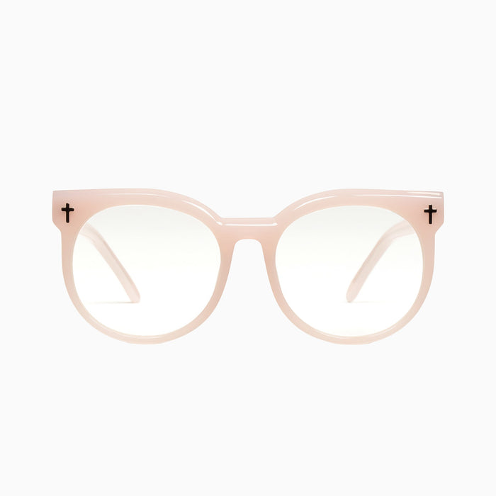 Baby Pink / Clear Blue Blocker Lens