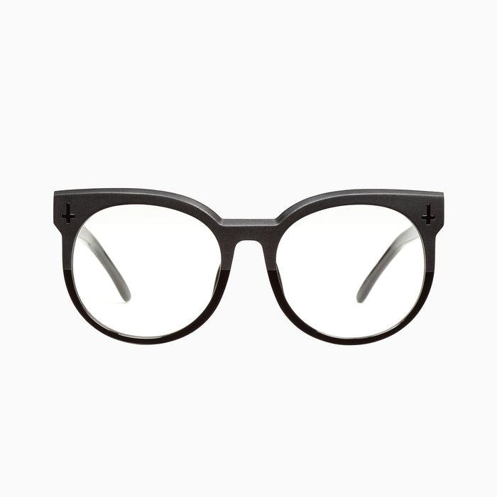 Matte to Gloss Black / Clear Blue Blocker Lens