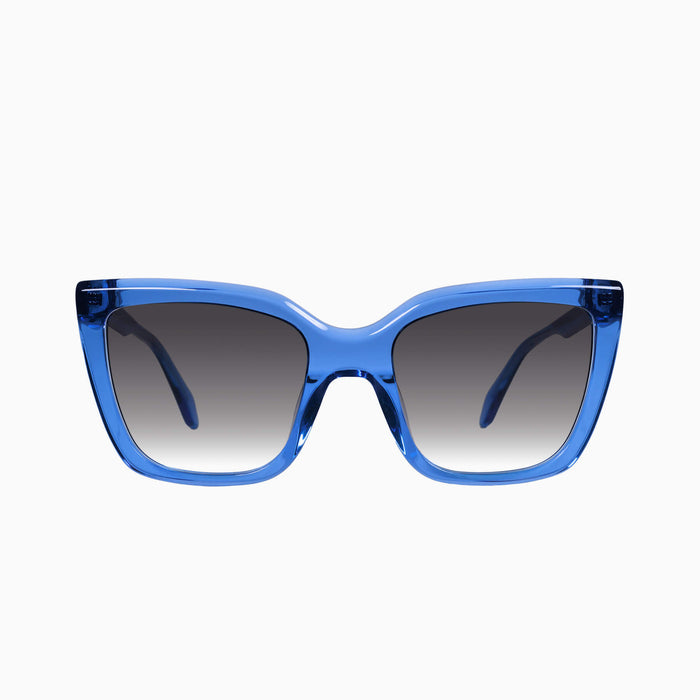 Transparent Blue / Black Gradient Lens