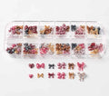 Leopard Bow Nail Charms
