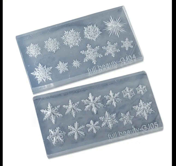 ❄️ Let It Snow – Snowflake Silicone Mold Set (2-Piece Set)