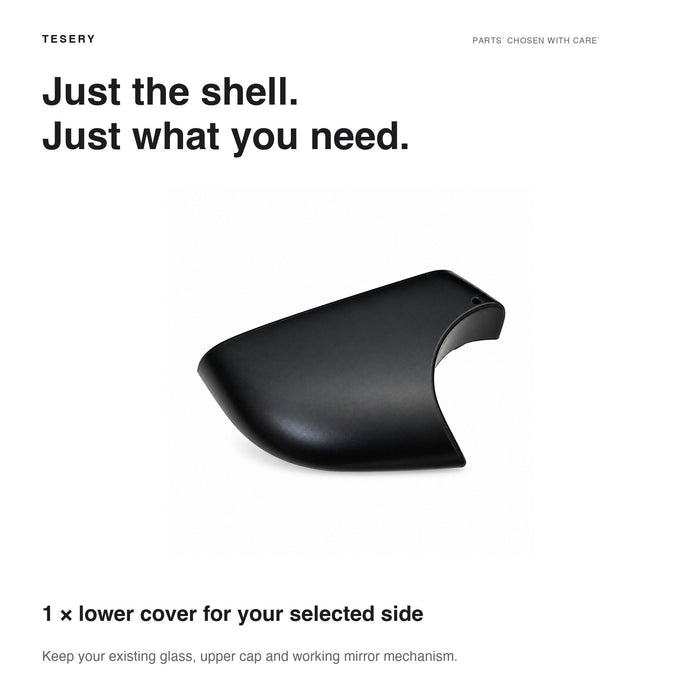 Lower Mirror Cover for Tesla Model Y / YL - Tesery Official Store