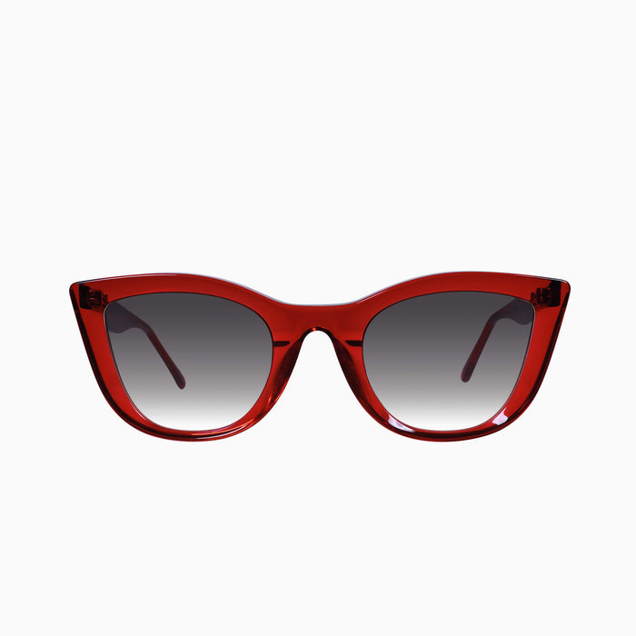 Transparent Red / Black Gradient Lens
