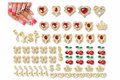 💎 Luxe Cherry Royale Nail Charms – 48 Piece Set - Drip Lab Nail Co.