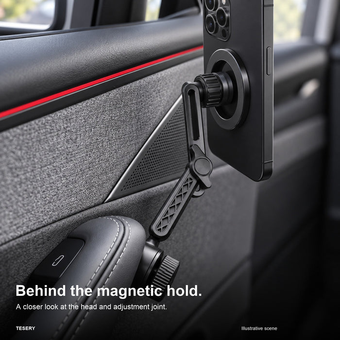 Magnetic Door Phone Mount for Tesla Model 3 Highland, Model Y & Model YL (LHD) - Tesery Official Store