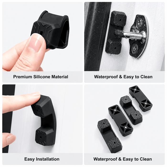 Magnetic Silicone Door Latch Dampers for Model 3 / Y (4-Pack) - Tesery Official Store