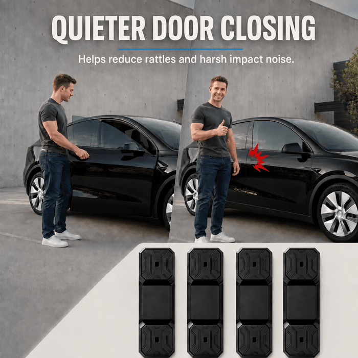 Magnetic Silicone Door Latch Dampers for Model 3 / Y (4-Pack) - Tesery Official Store