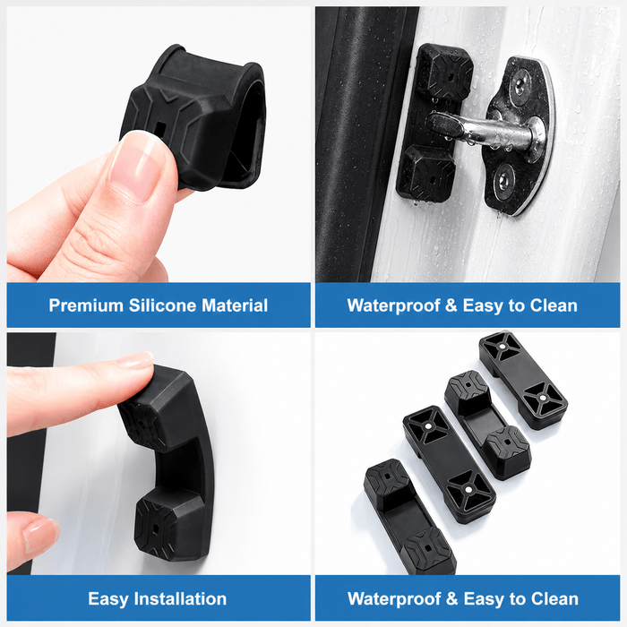Magnetic Silicone Door Latch Dampers for Model 3 / Y (4-Pack) - Tesery Official Store