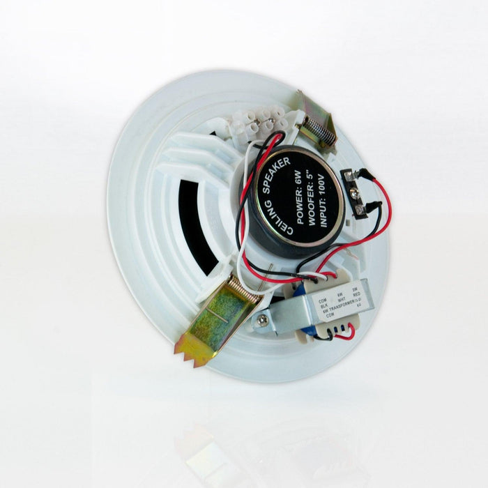Master Audio CS130B Diffusore BIANCO da incasso 130 mm a 100V (SINGOLO) - TechSoundSystem.com