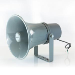 Tromba in alluminio 100V con unità driver 20W RMS Master Audio HS1015 - TechSoundSystem.com