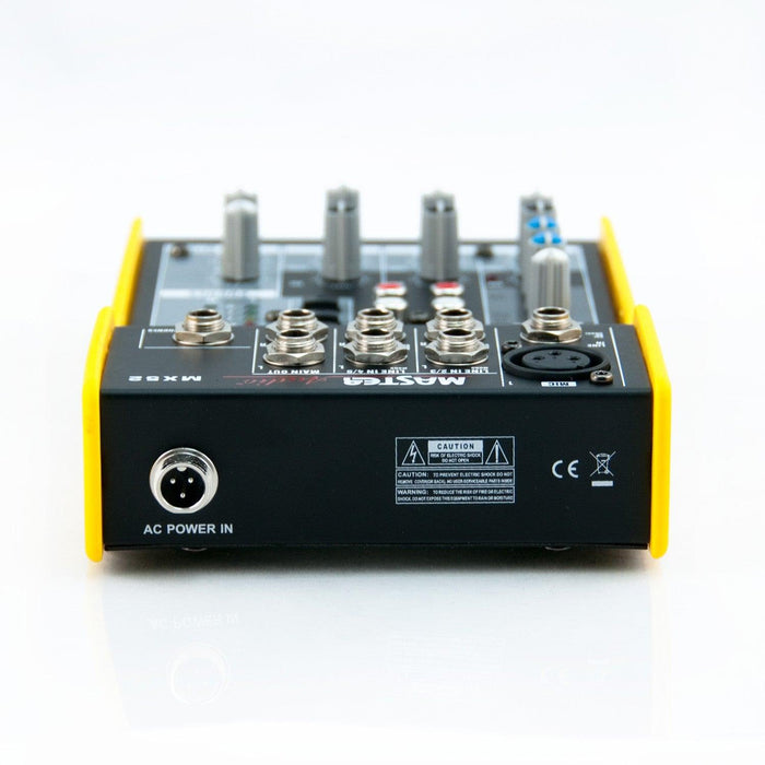 Master Audio MX52 Mixer compatto a 5 canali, 1 mono e 4 stereo, alimentazione +48v - TechSoundSystem.com