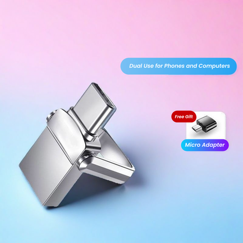 *Member Exclusive Offer* 128GB High-Capacity Dual-TypeC USB – Silver