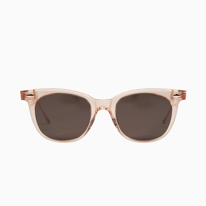 Crystal Pink w. Rose Gold Metal Trim / Brown Lens