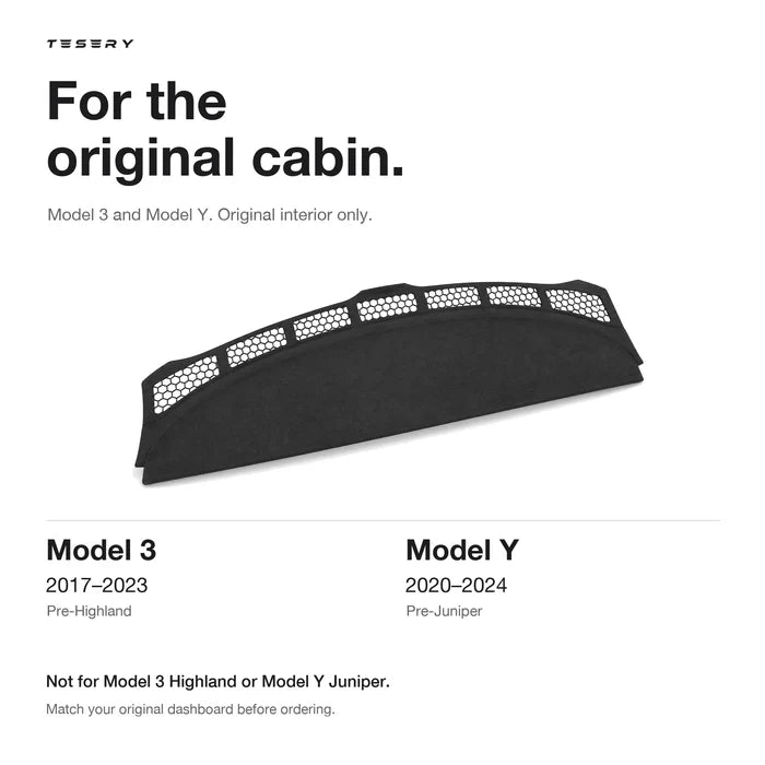 Microfiber Dashboard Cover for Tesla Model 3 & Model Y - Tesery Official Store