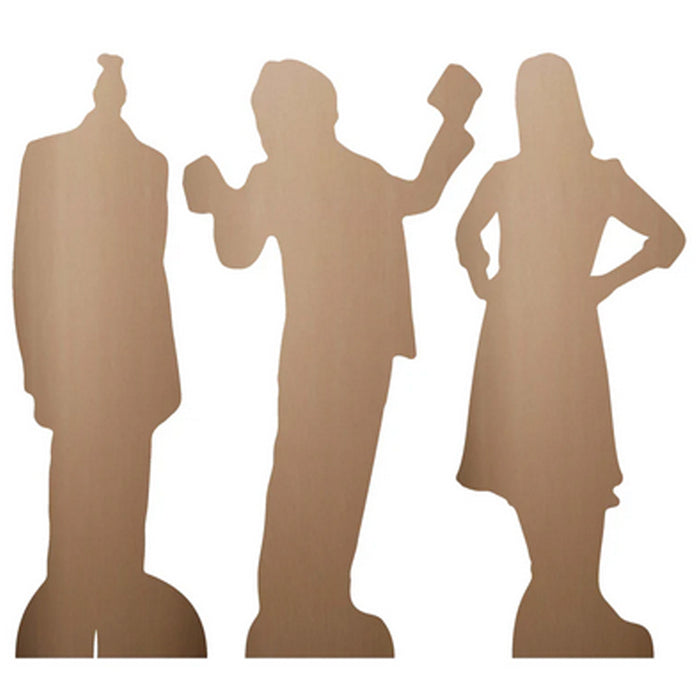 Mini Beetlejuice Characters Desktop Card Cutout Decorations - Pack of 3 - 30cm