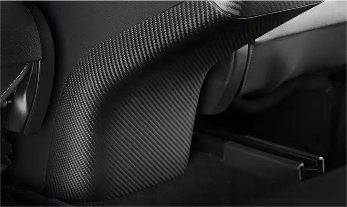 Model 3 / Y Backseat Center Console Base Cap - Carbon Fiber Interior Mods - Tesery Official Store