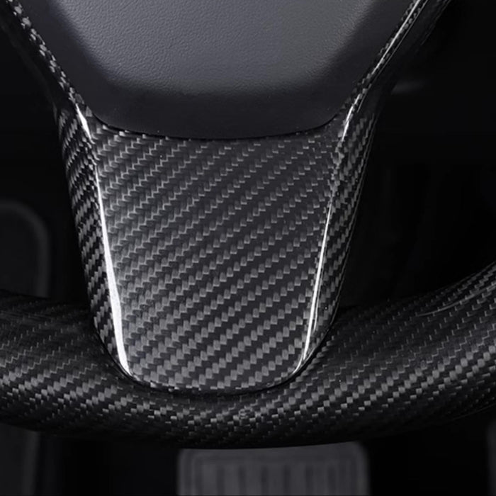 Model 3 / Y Steering Wheel Patch - Carbon Fiber Interior Mods - Tesery Official Store